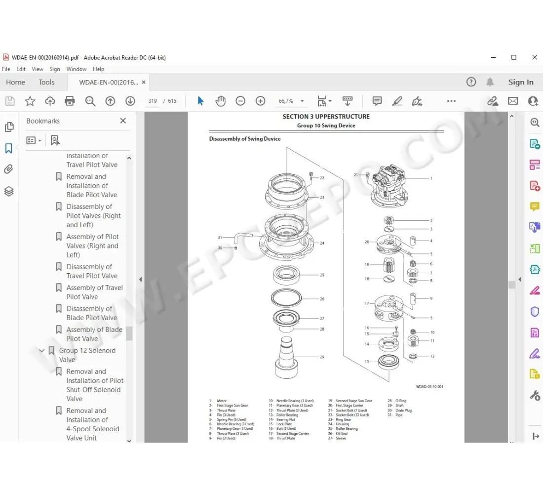 Hitachi Excavator Zaxis ZX135US-5B workshop service manual
